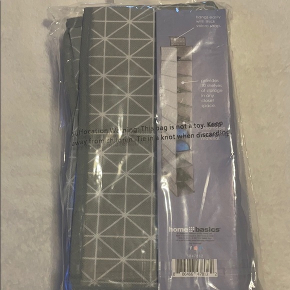 NEW IN PACKAGE 10 SHELF HANGING CLOSET ORGANIZER - Picture 3 of 3